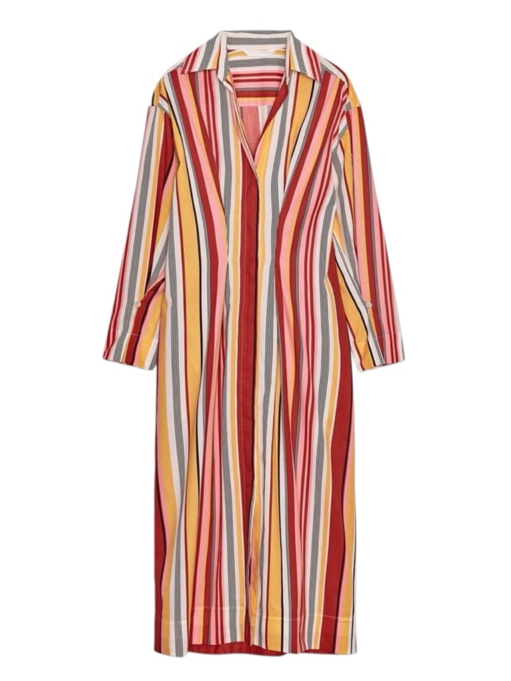 ZARA ZW NWT Collection Striped Cotton Shirt Dress in Sz XS - Picture 3 of 8